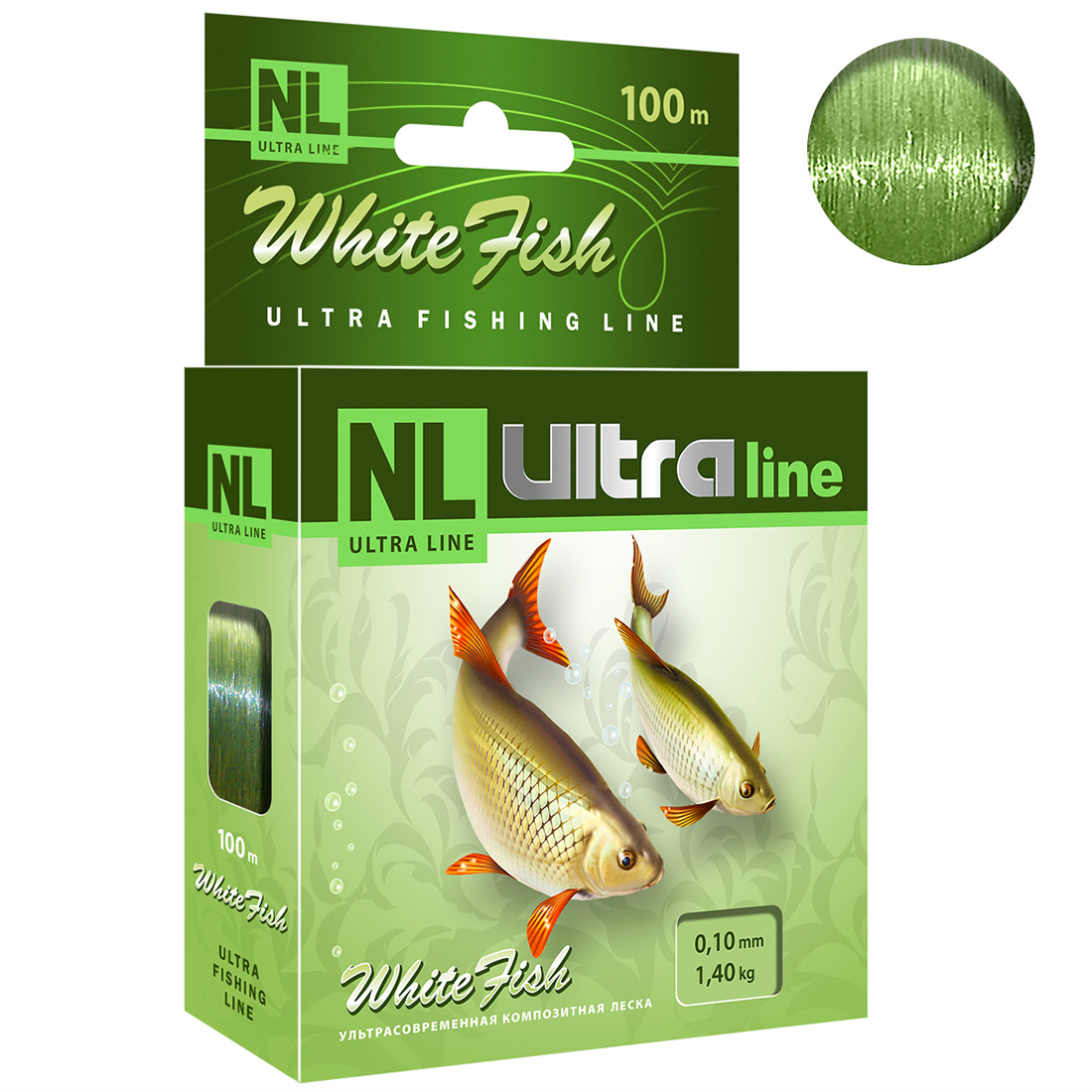 Леска NL ULTRA WHITE FISH (Белая рыба) 100-метров